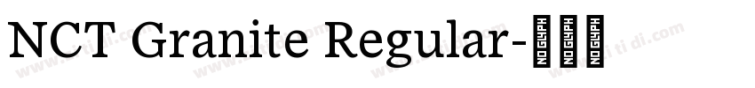 NCT Granite Regular字体转换